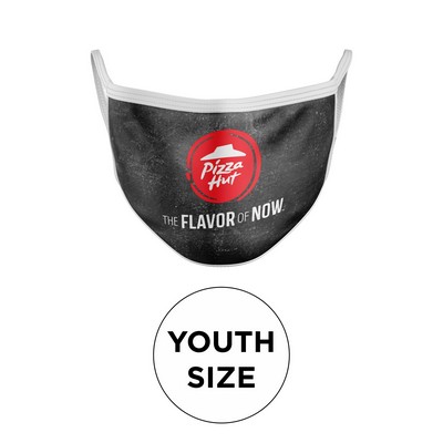 2 Ply Sublimated Polyester Youth Mask