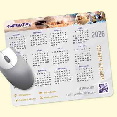 Vynex® Heavy Duty 8"x9.5"x1/8" Calendar Mouse Pad